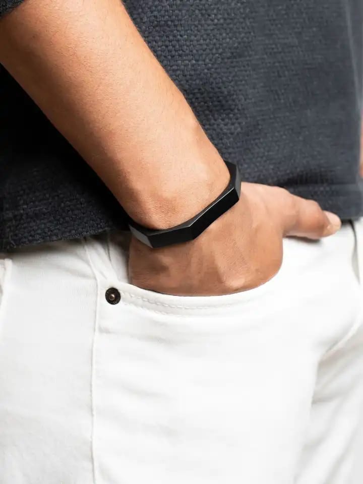 Matte Black Cuff Bracelet