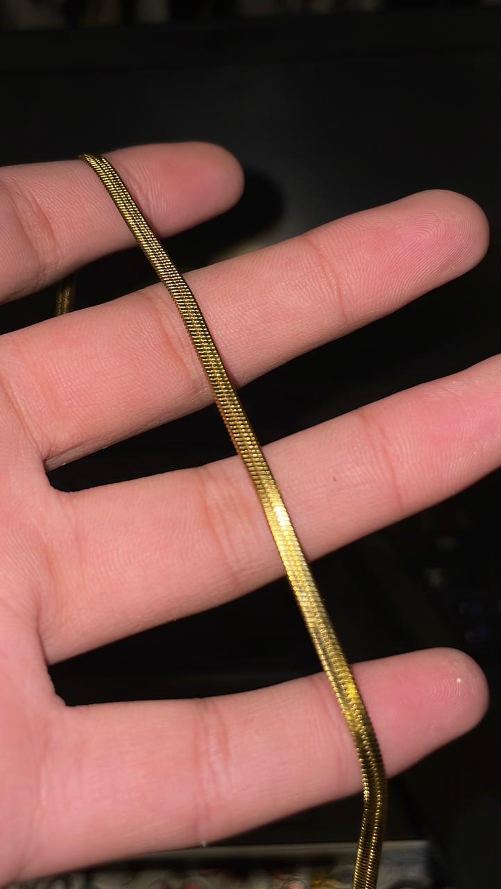 Hecto Flat Gold Snake chain