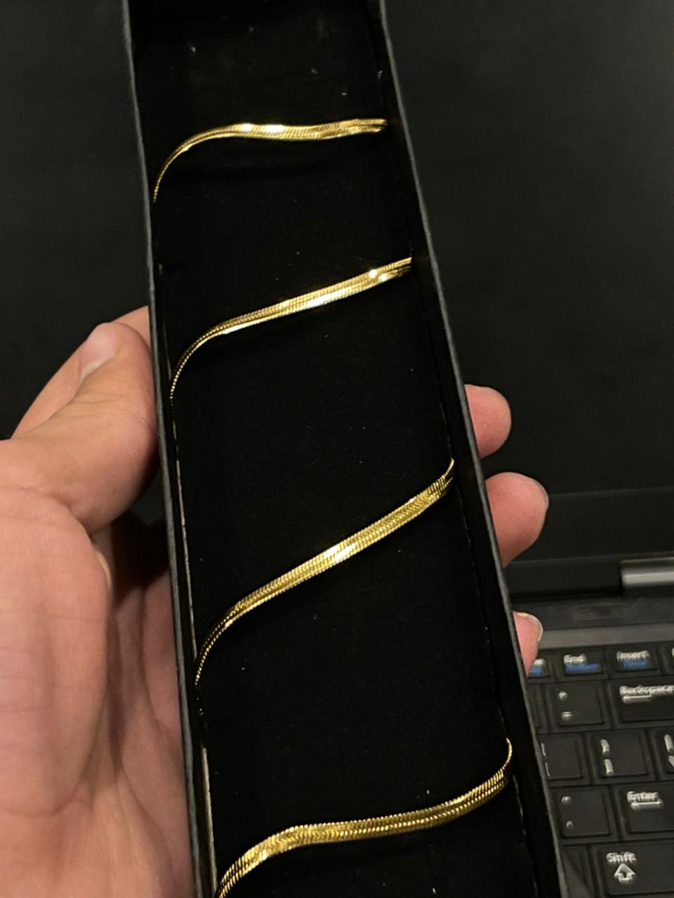 Hecto Flat Gold Snake chain