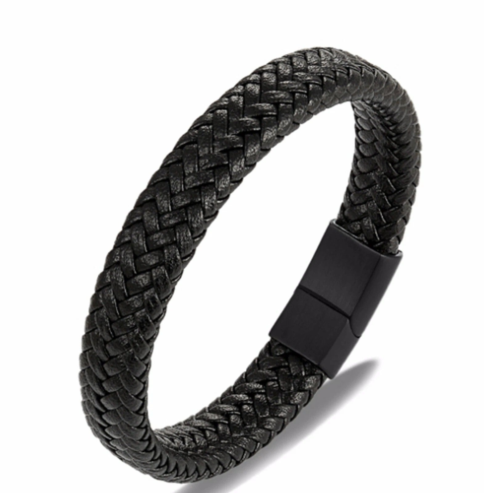 Black Leather Bracelet