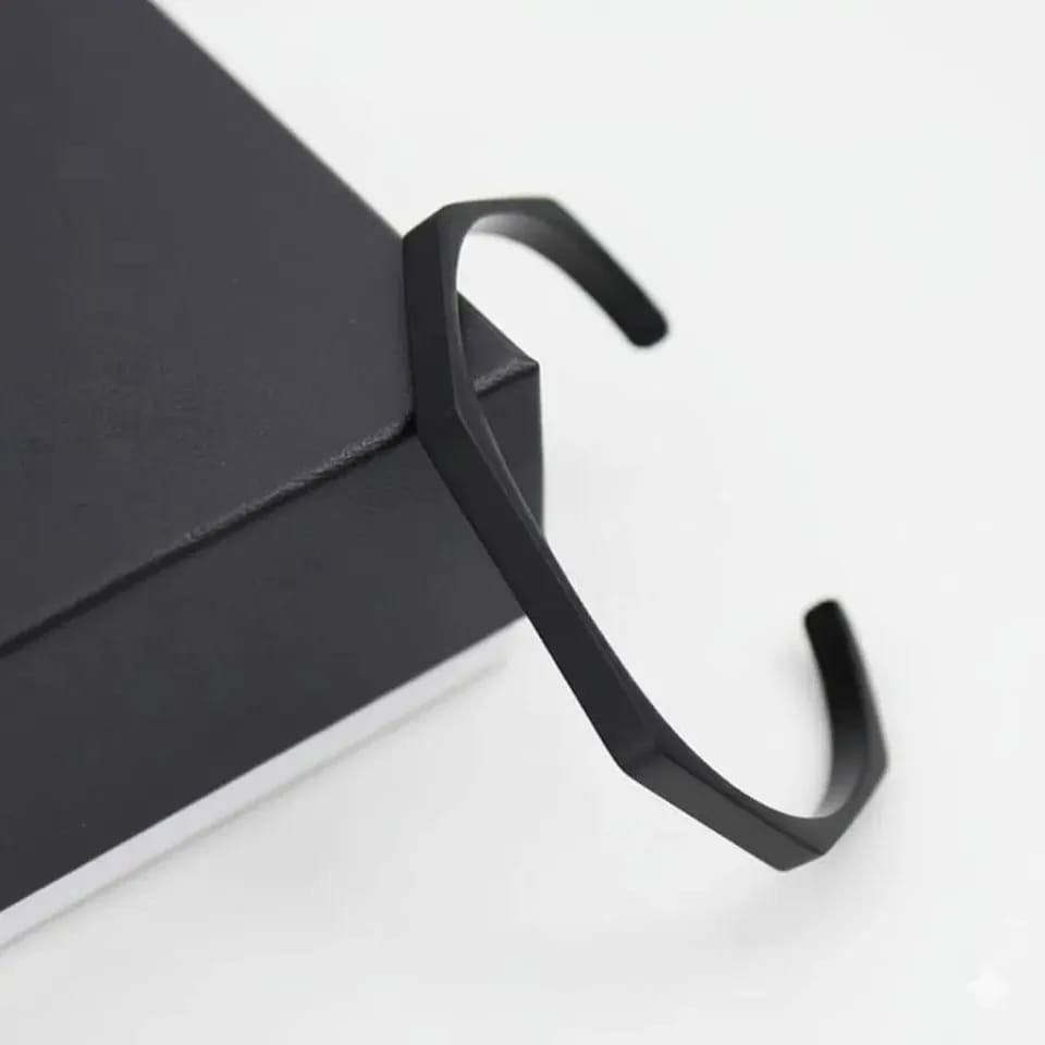 Matte Black Cuff Bracelet