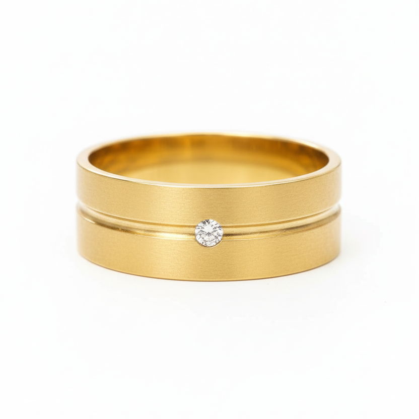 Gold minimal ring